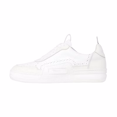 (W) Thom Browne Low-Top Leather 'White Fashion'