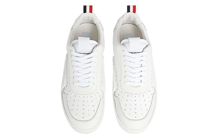 (W) Thom Browne Low-Top Leather 'White Fashion' 圖 3