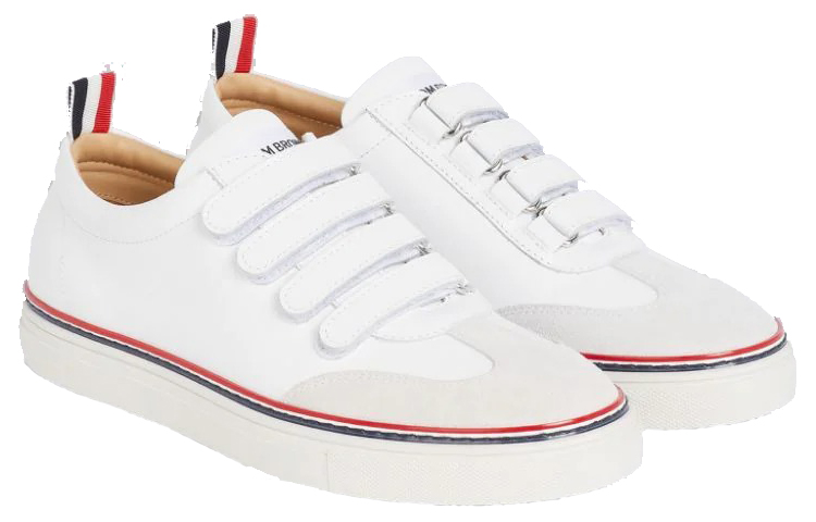 (W) Thom Browne Low-Top Sneaker 'White Calfskin' 圖 3