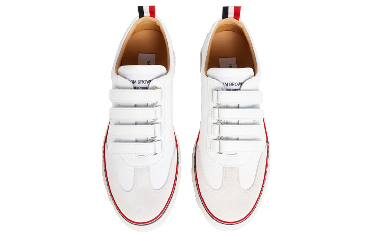 (W) Thom Browne Low-Top Sneaker 'White Calfskin' 圖 4