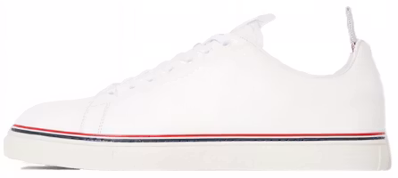 (Women) Thom Browne Low Top 'White Calfskin' FFD100A05584100 (Women) Thom Browne Low Top 'White Calfskin' FFD100A05584100