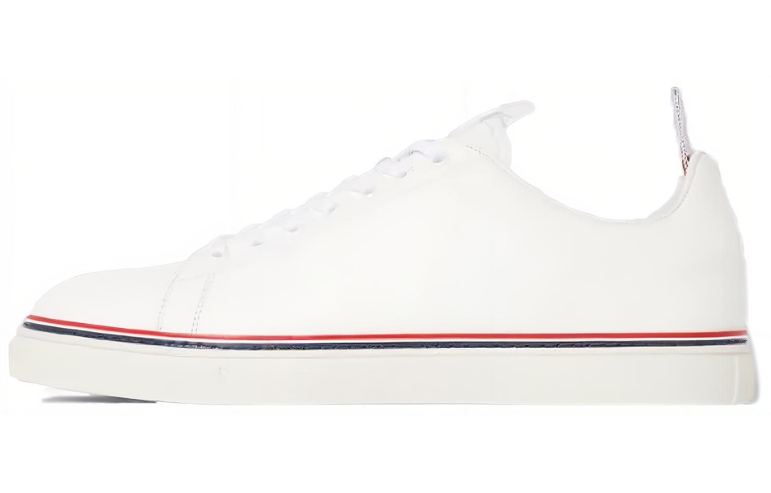 (Women) Thom Browne Low Top 'White Calfskin' FFD100A05584100