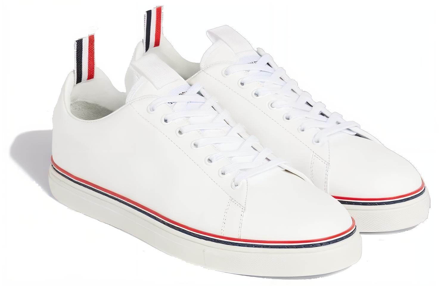 Lookbook (W) Thom Browne Sepatu Low Top 'Kulit Sapi Putih' FFD100A05584100