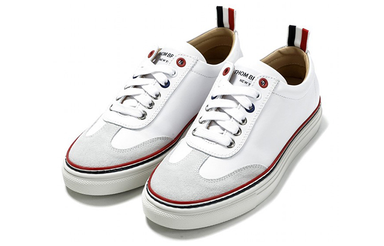 (W) Thom Browne Low Top Sneaker 'White Grey' 圖 3