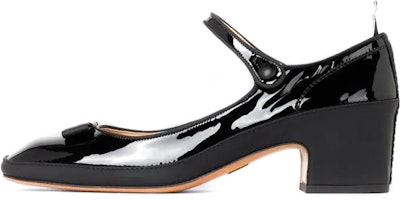(Women) Thom Browne Mary Jane 'Glossy Black' FFH218A00216001 (Women) Thom Browne Mary Jane 'Glossy Black' FFH218A00216001
