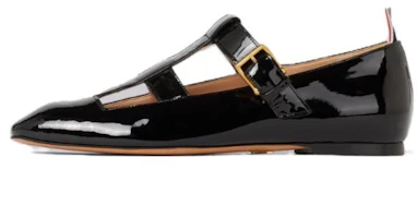 (Women) Thom Browne Mary Jane Flat 'Patent Black' FFF090A00216001 (Women) Thom Browne Mary Jane Flat 'Patent Black' FFF090A00216001