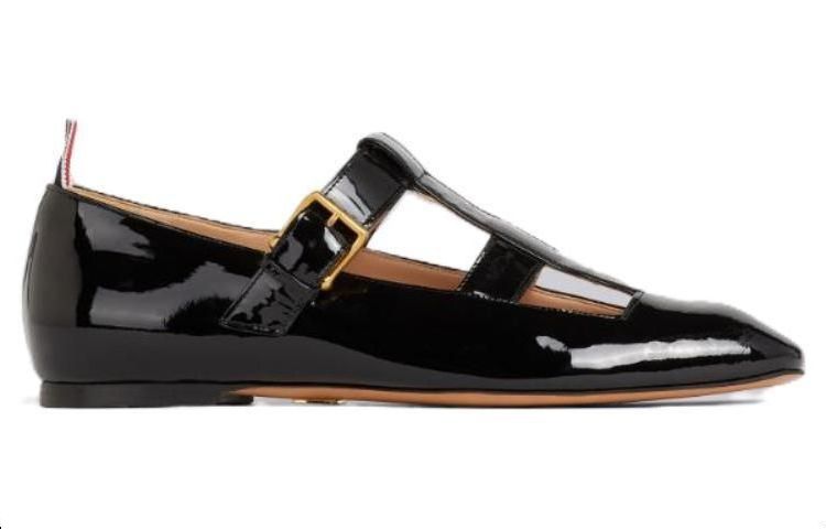Order (Women) Thom Browne Mary Jane Flat 'Patent Black' FFF090A00216001