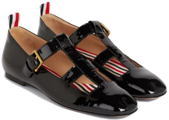 (Women) Thom Browne Mary Jane Flat 'Patent Black' FFF090A00216001 Lookbook (Women) Thom Browne Mary Jane Flat 'Patent Black' FFF090A00216001