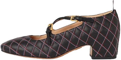 (Women) Thom Browne Mary Jane High Heel 'Black Calfskin' FFH216A06257001 (Women) Thom Browne Mary Jane High Heel 'Black Calfskin' FFH216A06257001
