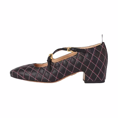(W) Thom Browne Mary Jane High Heel 'Black Calfskin'
