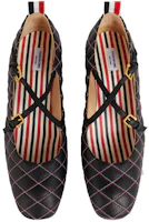 Shop (W) Thom Browne Mary Jane Tumit Tinggi 'Kulit Anak Lembu Hitam' FFH216A06257001