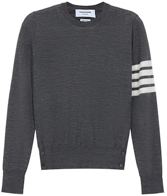 (W) 톰브라운 메리노 울 스트라이프 니트 스웨터 그레이 긴팔. FKA280A-Y1014-035 Buy (W) 톰브라운 메리노 울 스트라이프 니트 스웨터 그레이 긴팔. FKA280A-Y1014-035