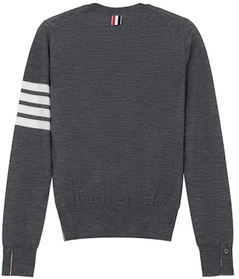 (W) 톰브라운 메리노 울 스트라이프 니트 스웨터 그레이 긴팔. FKA280A-Y1014-035 Lookbook (W) 톰브라운 메리노 울 스트라이프 니트 스웨터 그레이 긴팔. FKA280A-Y1014-035