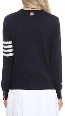 (W) 톰브라운 메리노 울 스트라이프 니트 스웨터 그레이 긴팔. FKA280A-Y1014-035 Details for (W) 톰브라운 메리노 울 스트라이프 니트 스웨터 그레이 긴팔. FKA280A-Y1014-035