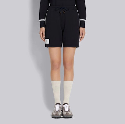 (W) Thom Browne Shorts Deportivos Azul Marino Oscuro Talle Medio. FJQ059A-06931-415 Details for (W) Thom Browne Shorts Deportivos Azul Marino Oscuro Talle Medio. FJQ059A-06931-415