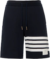 (Women) Thom Browne Navy Drawstring 4-Bar Bermuda Casual Shorts. FJQ056A-00535-415 (Women) Thom Browne Navy Drawstring 4-Bar Bermuda Casual Shorts. FJQ056A-00535-415