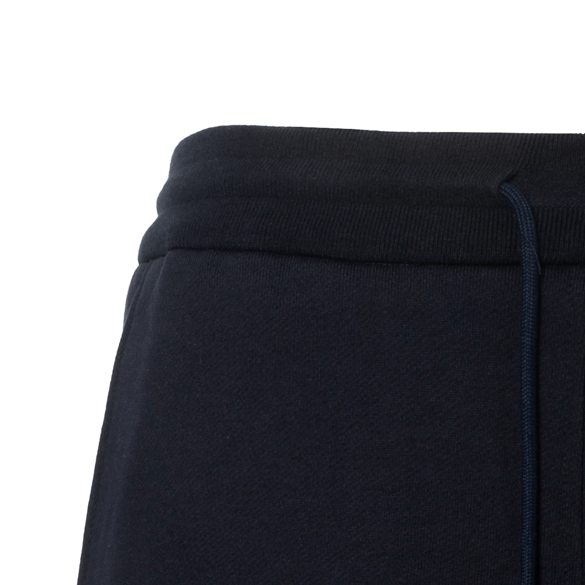 Sizing (W) Thom Browne Navy Drawstring 4-Bar Bermuda Celana Pendek Santai. FJQ056A-00535-415