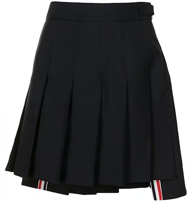 (W) Falda Thom Browne Azul Plisada Línea A Relajada Dobladillo Alto-Bajo. FGC402V-02872-415 Buy (W) Falda Thom Browne Azul Plisada Línea A Relajada Dobladillo Alto-Bajo. FGC402V-02872-415