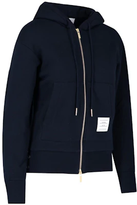 (W) Thom Browne 海军蓝拉链连帽衫背后三条纹 FJT051A-03377-415 Shop (W) Thom Browne 海军蓝拉链连帽衫背后三条纹 FJT051A-03377-415