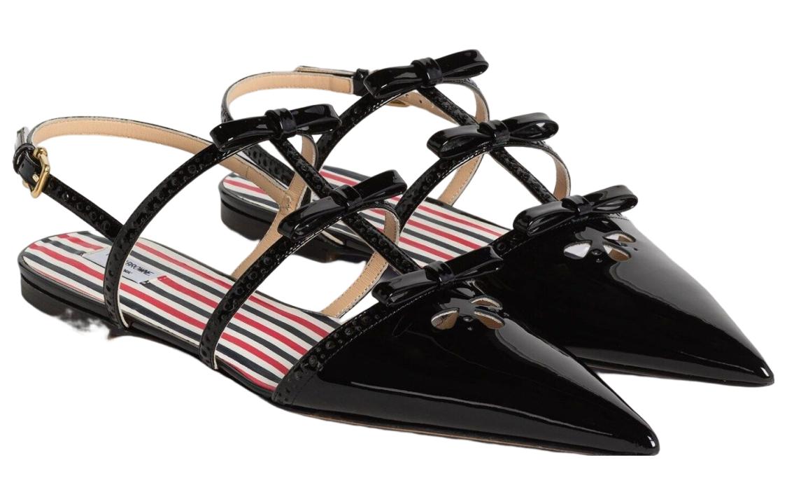 (W) Thom Browne Patent Buckle Pointed-Toe Slide 'Black' 圖 2