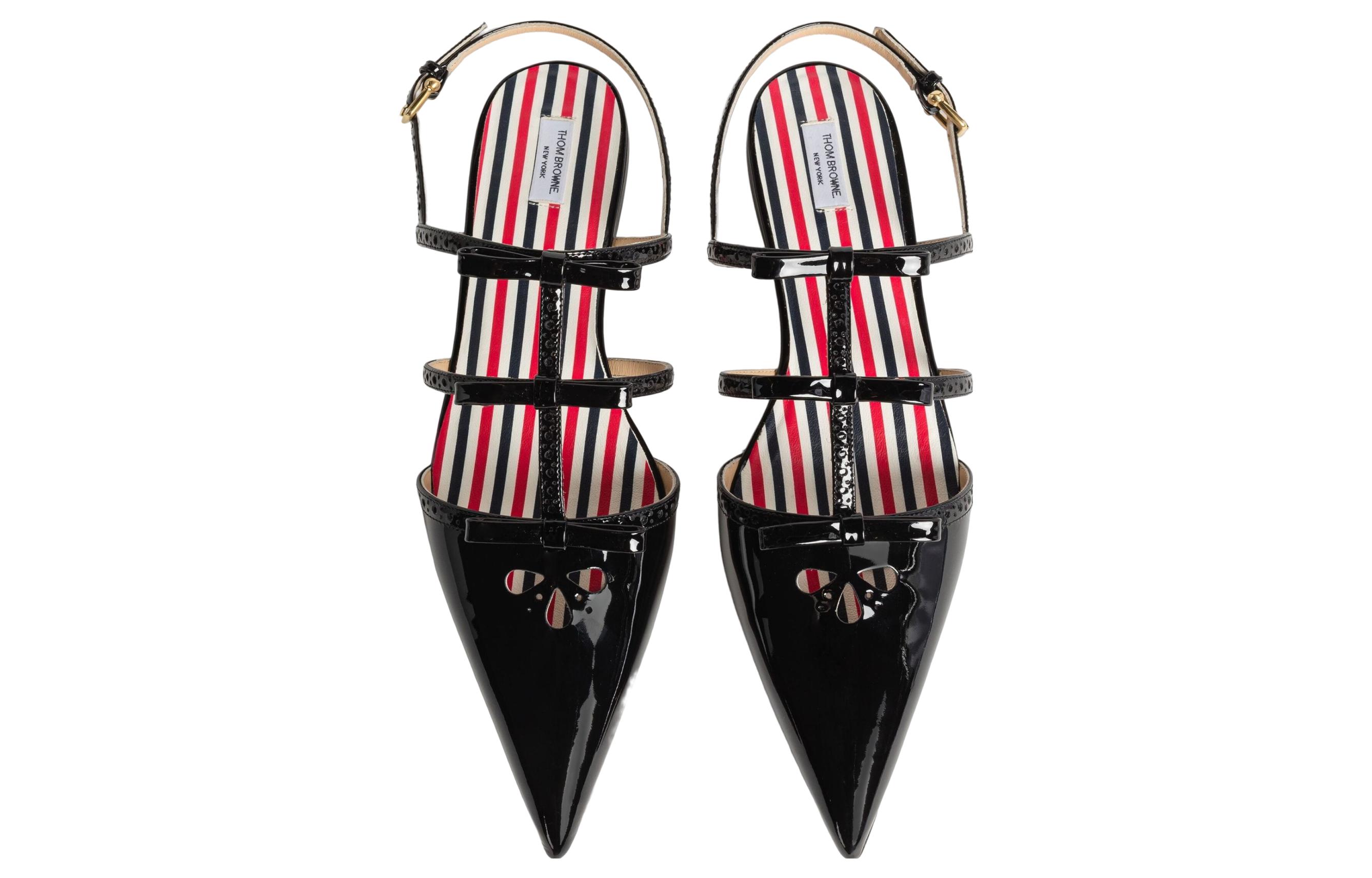 (W) Thom Browne Patent Buckle Pointed-Toe Slide 'Black' 圖 3