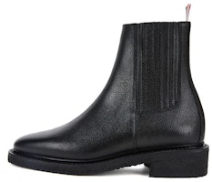 (Women) Thom Browne Pebble Grain Leather Chelsea Boot 'Black' FFB111B06257001 (Women) Thom Browne Pebble Grain Leather Chelsea Boot 'Black' FFB111B06257001