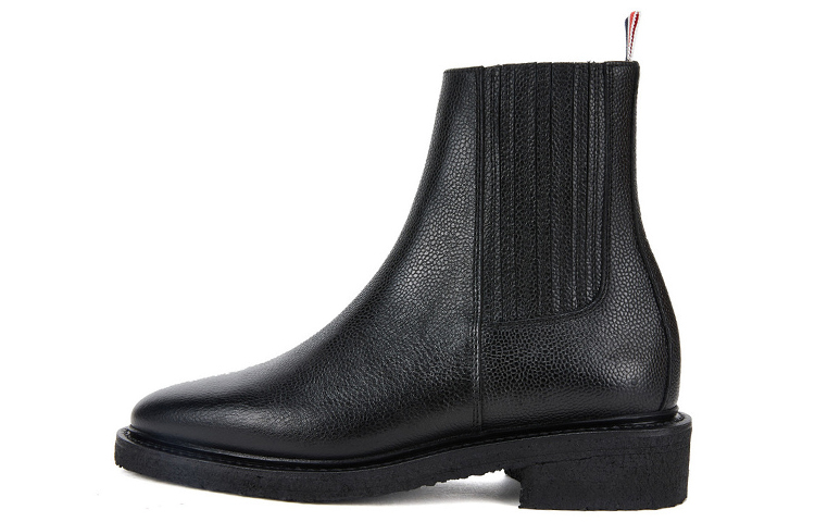 (Women) Thom Browne Pebble Grain Leather Chelsea Boot 'Black' FFB111B06257001