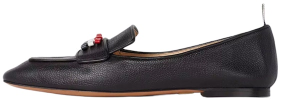 (Women) Thom Browne Pebble Grain Leather Loafers 'Black' FFF105A06257001 (Women) Thom Browne Pebble Grain Leather Loafers 'Black' FFF105A06257001