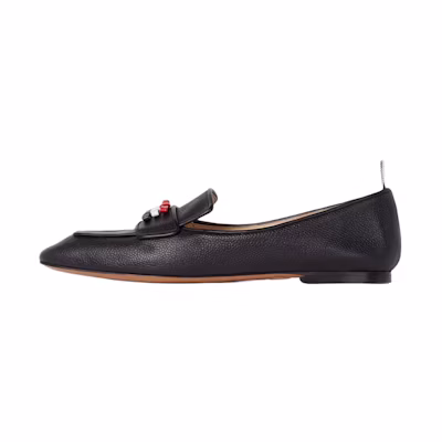(W) Thom Browne Pebble Grain Leather Loafers 'Black'