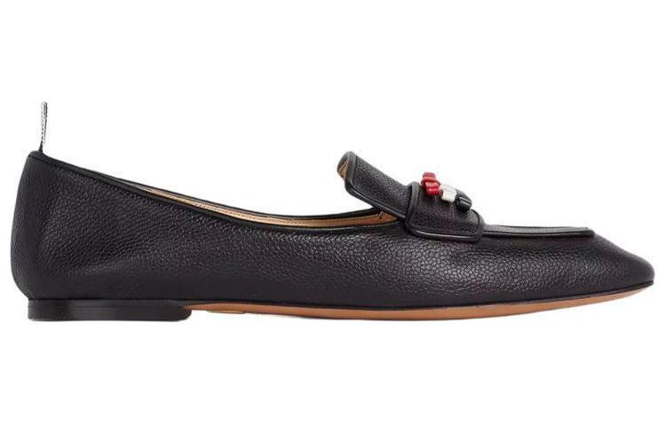 Order (W) Thom Browne Kasut Loafer Kulit Pebble Grain 'Hitam' FFF105A06257001