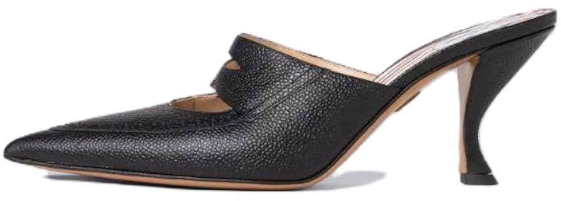(Women) Thom Browne Penny Loafer Mules 'Black' FFH256A06257001 Buy (Women) Thom Browne Penny Loafer Mules 'Black' FFH256A06257001