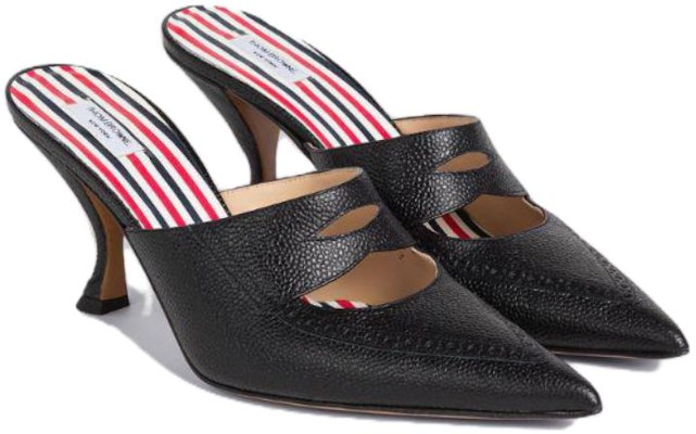 (Women) Thom Browne Penny Loafer Mules 'Black' FFH256A06257001 Order (Women) Thom Browne Penny Loafer Mules 'Black' FFH256A06257001