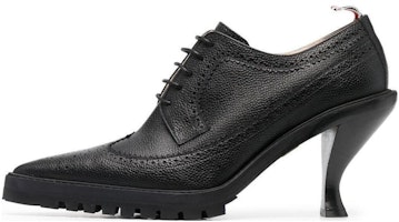 (Women) Thom Browne Pointed Toe Lace-Up Stiletto 'Black' FFH224A06257001 (Women) Thom Browne Pointed Toe Lace-Up Stiletto 'Black' FFH224A06257001