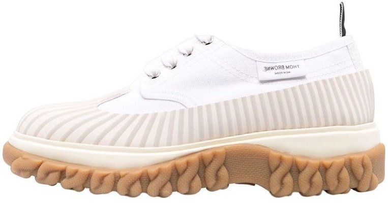 (Women) Thom Browne Rubber Cap-Toe Low Top 'White' FFD105A01588100 Buy (Women) Thom Browne Rubber Cap-Toe Low Top 'White' FFD105A01588100