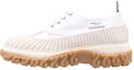 Buy (W) Thom Browne Kasut Rendah Getah Cap-Toe 'Putih' FFD105A01588100