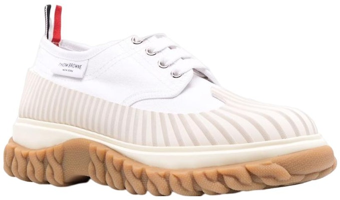 (Women) Thom Browne Rubber Cap-Toe Low Top 'White' FFD105A01588100 Order (Women) Thom Browne Rubber Cap-Toe Low Top 'White' FFD105A01588100
