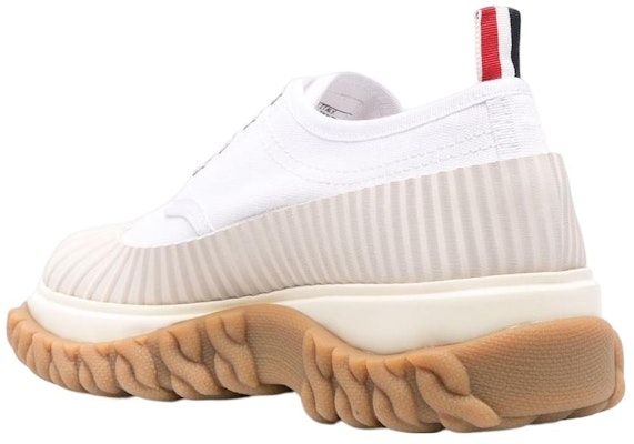 (Women) Thom Browne Rubber Cap-Toe Low Top 'White' FFD105A01588100 Lookbook (Women) Thom Browne Rubber Cap-Toe Low Top 'White' FFD105A01588100