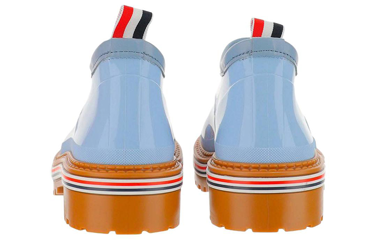 Shop (W) Thom Browne Sepatu Boot Slip-On Karet 'Biru' FFB171A05690455