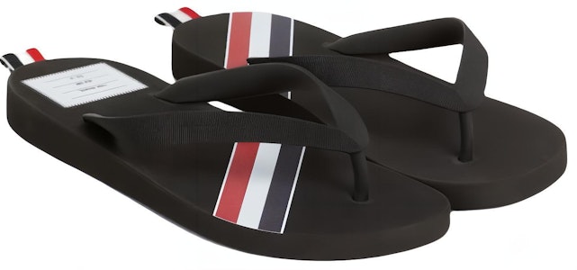 (W) Thom Browne Jepit Karet Garis 'Hitam' FFF110A05690001 Order (W) Thom Browne Jepit Karet Garis 'Hitam' FFF110A05690001