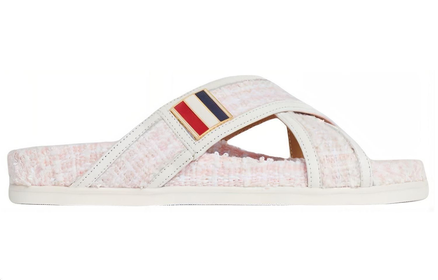 (W) Thom Browne Sandal 'Light Pink Tweed with Enamel Buckle' 圖 2