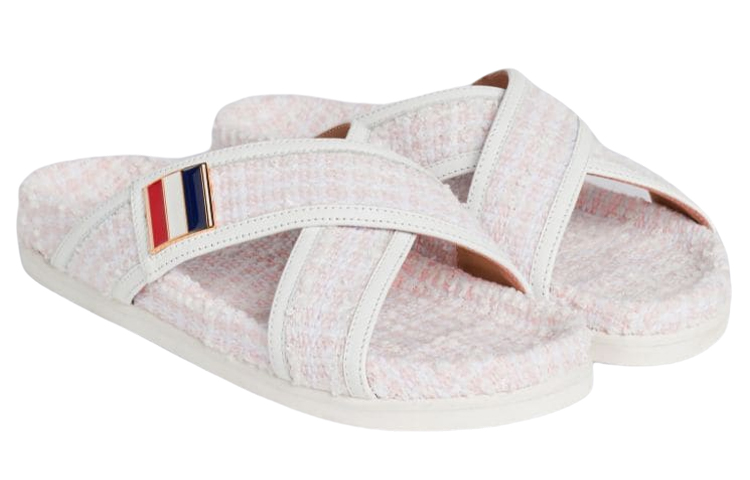 (W) Thom Browne Sandal 'Light Pink Tweed with Enamel Buckle' 圖 3