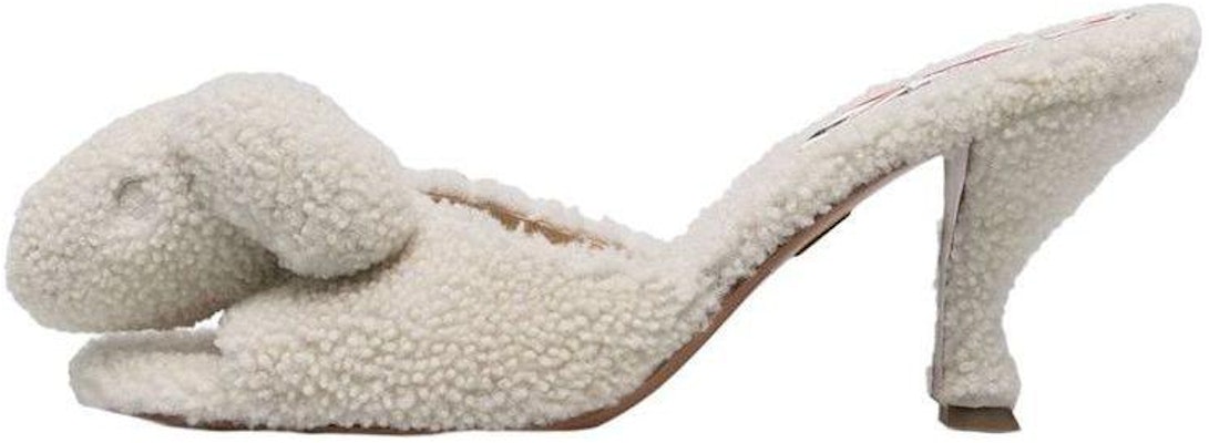 (Women) Thom Browne Sheepskin Mule 'White Round Toe Stiletto' FFF129AL0010100 Buy (Women) Thom Browne Sheepskin Mule 'White Round Toe Stiletto' FFF129AL0010100