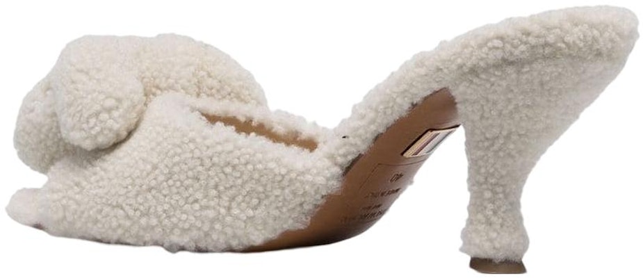 (Women) Thom Browne Sheepskin Mule 'White Round Toe Stiletto' FFF129AL0010100 Lookbook (Women) Thom Browne Sheepskin Mule 'White Round Toe Stiletto' FFF129AL0010100