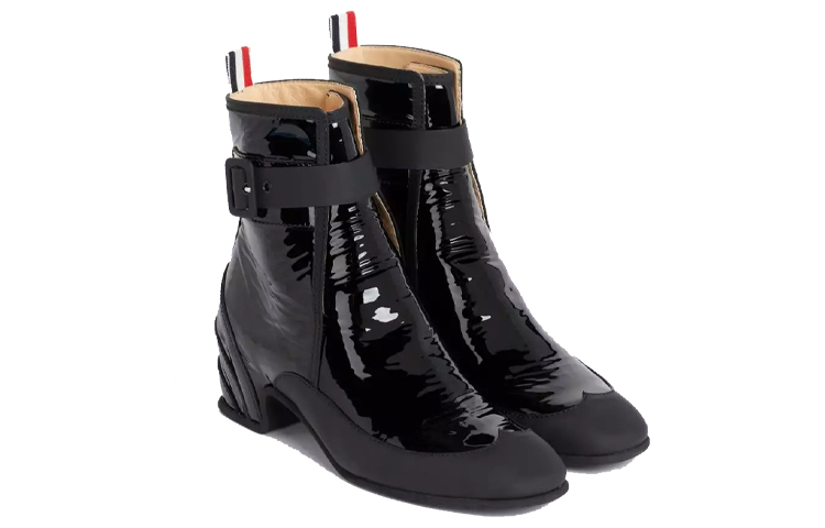 (W) Thom Browne Short Boot 'Patent Black' 圖 2