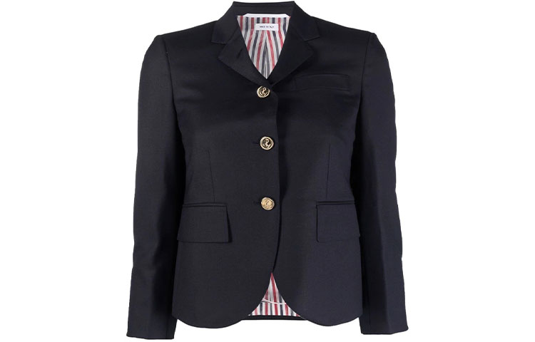 (Women) Thom Browne Single-Breasted Short Suit Jacket Deep Blue FBC010V-00626-415 圖 2