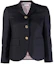 Order (Women) Thom Browne Single-Breasted Short Suit Jacket Deep Blue FBC010V-00626-415