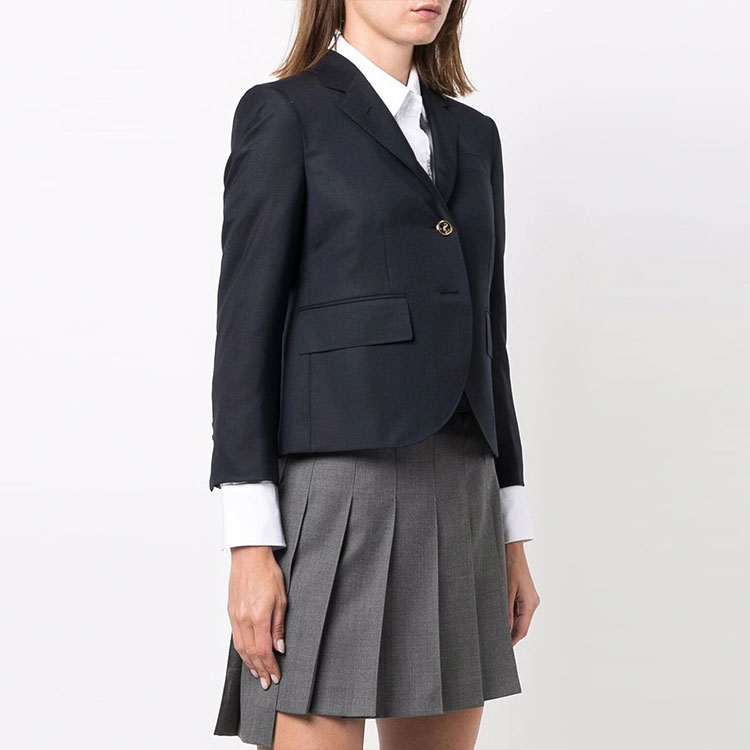 (Women) Thom Browne Single-Breasted Short Suit Jacket Deep Blue FBC010V-00626-415 圖 4