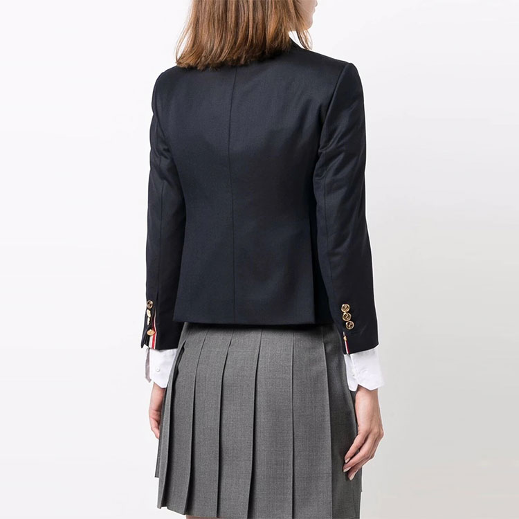 (Women) Thom Browne Single-Breasted Short Suit Jacket Deep Blue FBC010V-00626-415 圖 5