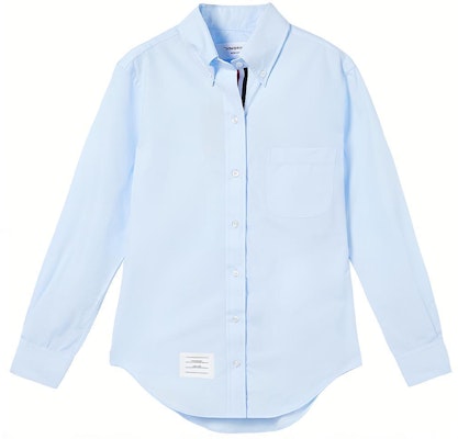 (W) Thom Browne Kemeja Slim Fit Lengan Panjang Biru dengan Tiga Garis. FLL005E-03113-480 Buy (W) Thom Browne Kemeja Slim Fit Lengan Panjang Biru dengan Tiga Garis. FLL005E-03113-480