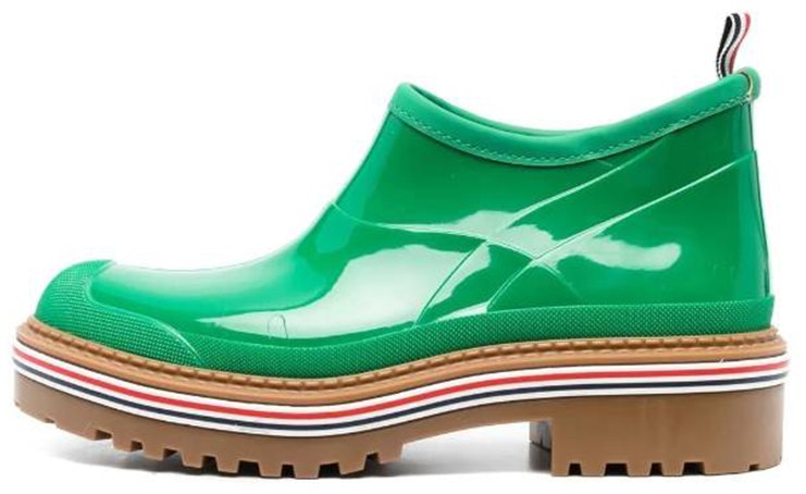 women-thom-browne-slip-on-short-boot-green-patent-leather-ffb-171-a05690330